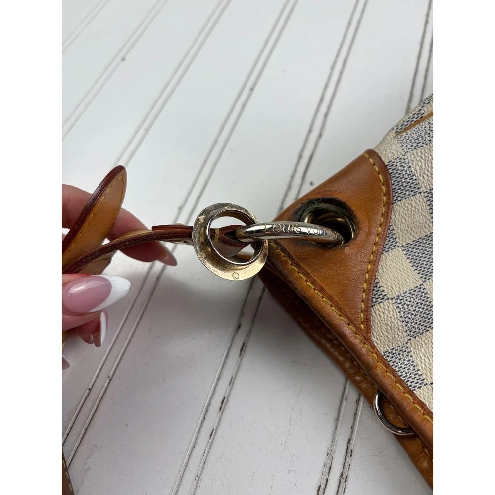 Louis Vuitton Vintage Damier Azur Canvas Hobo Galliera PM Shoulder Bag $1600